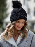 Black winter hat C14 - Online store - Boutique